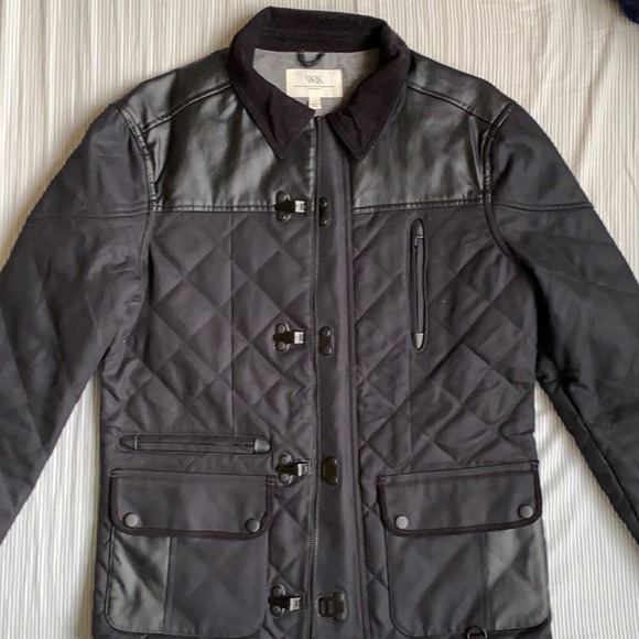 Work. Rest. Karma. Black Quilted Field Jacket - Picture 1 of 3